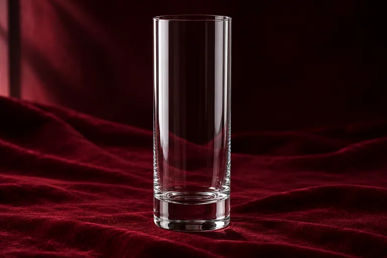 Tall 420ml collins highball tumbler for beverage service.